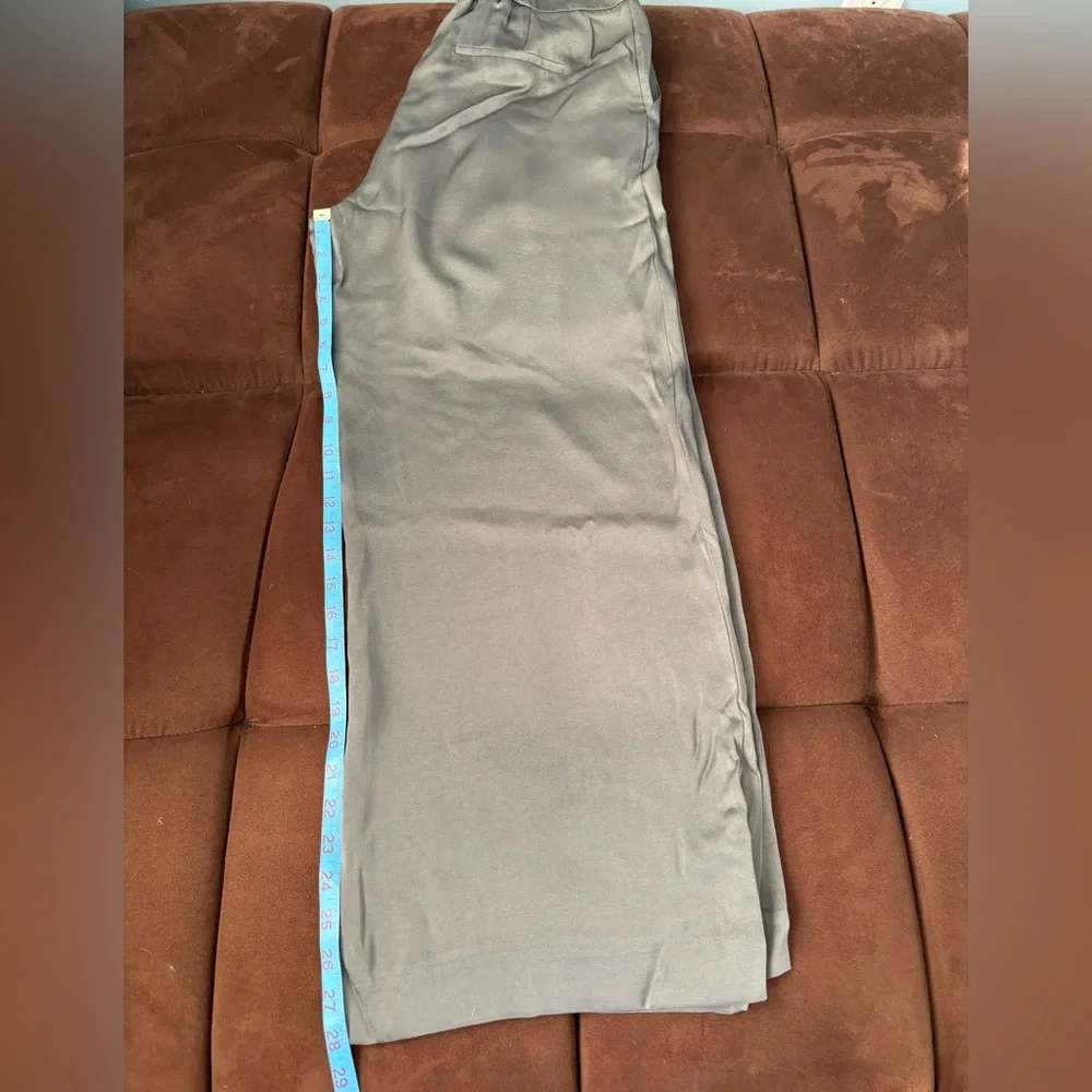 Ever New Lustrous satin Wide-Leg Pants size 10P - Picture 8 of 10